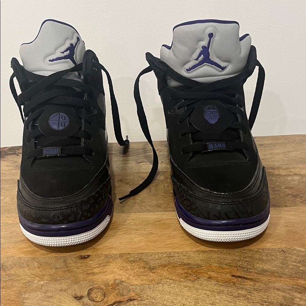Jordan Kids Sneakers Black and Purple